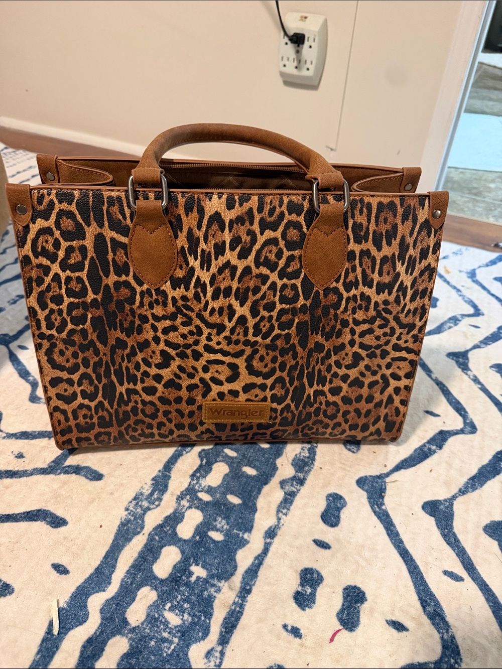 Wrangler Leopard-Print Satchel
